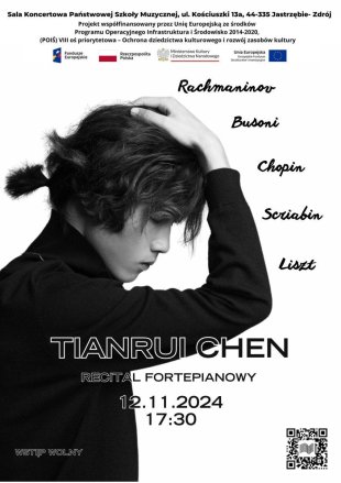 Recital fortepianowy | Tianrui Chen |