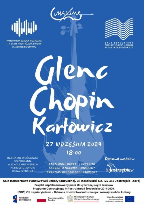 Glenc | Chopin | Karłowicz - koncert Orkiestra Maxime