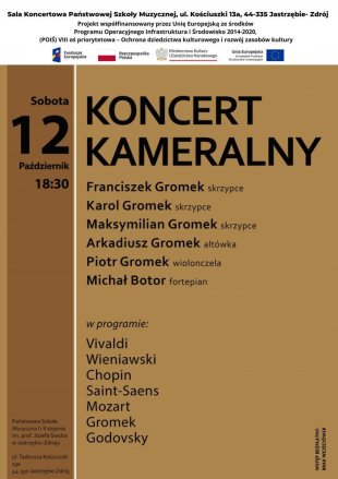 Koncert Kameralny w sali koncertowej PSM