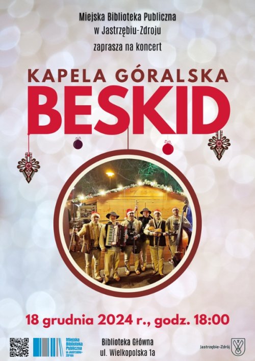 Koncert Kapeli Góralskiej BESKID w Bibliotece