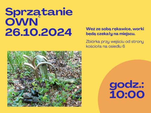 Akcja sprzątania OWN – sobota, 26 października, godz. 10:00