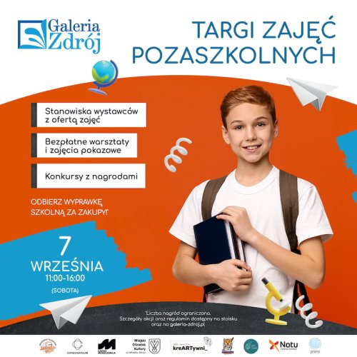 Targi Zajęć Pozaszkolnych w Galerii Zdrój - 7 września, w godz. 11:00–16:00