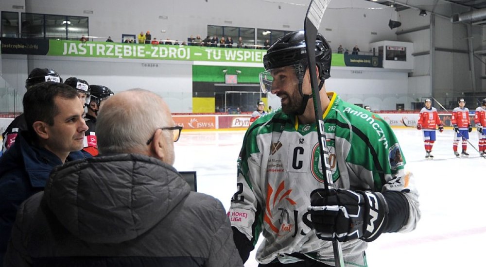 500 meczów, 417 pkt., 803 minuty - Maciej Urbanowicz w barwach JKH GKS Jastrzębie