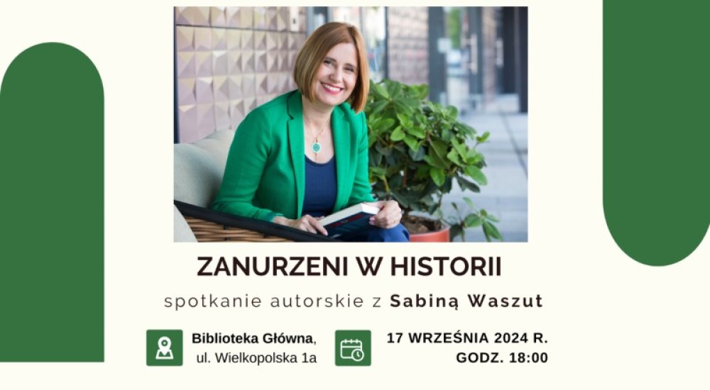 Spotkanie z Sabiną Waszuk - Zapraszamy 17 września o godz. 18:00