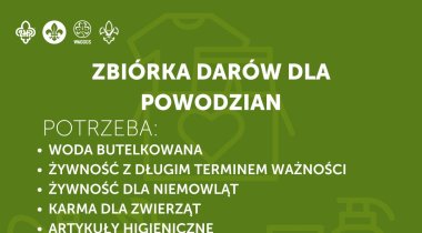 Hufiec ZHP Jastrzębie-Zdrój organizuje zbiórkę dla ofiar powodzi