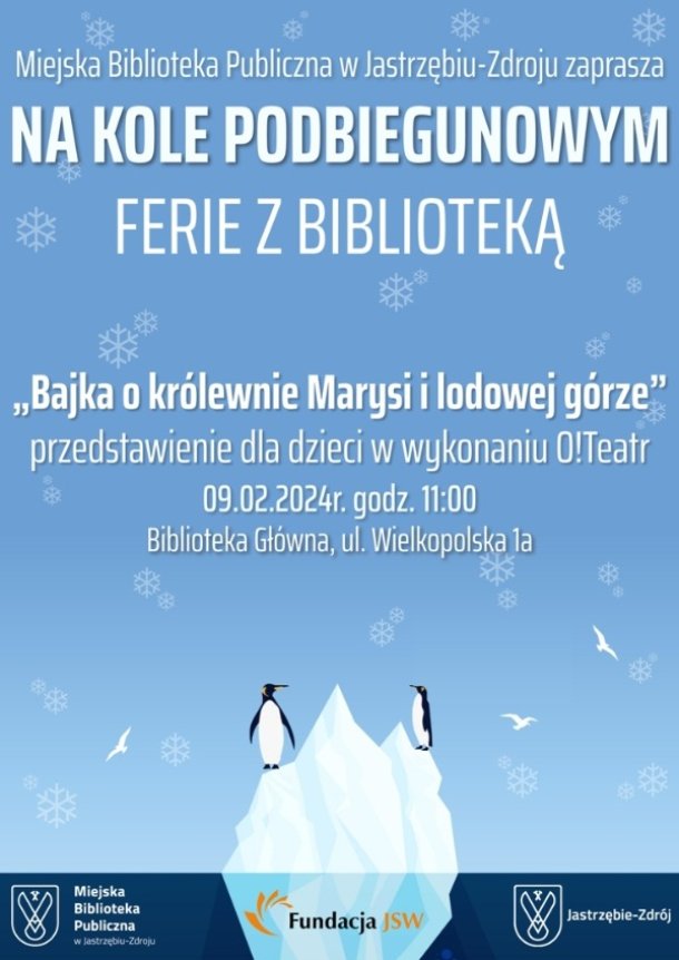 „Bajka o królewnie Marysi i lodowej górze” - przedstawienie dla dzieci w wykonaniu O!Teatr