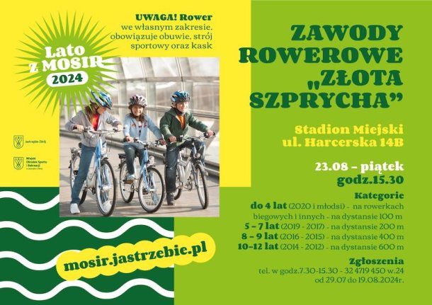 Zawody rowerowe ZŁOTA SZPRYCHA