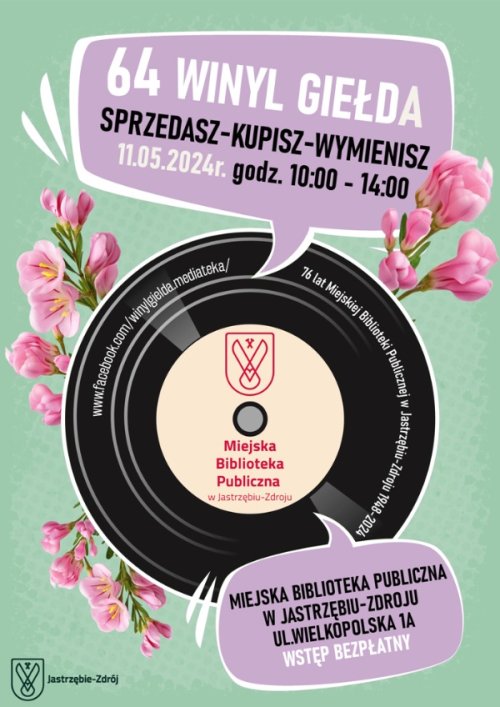 64 WINYL GIEŁDA - 11.05.2024r. o godz. 10:00 - 14:00