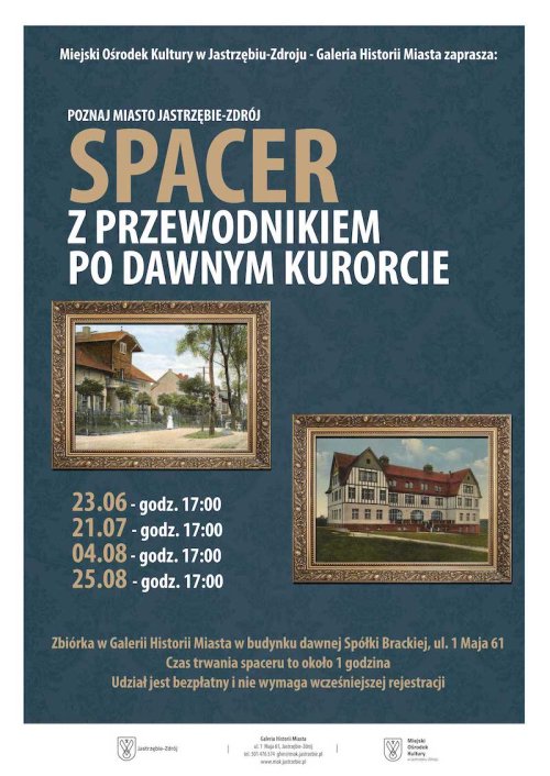 "Poznaj miasto Jastrzębie-Zdrój" - spacer z przewodnikiem po dawnym kurorcie w lipcu